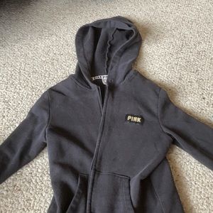 VS Pink- Black Zip Up